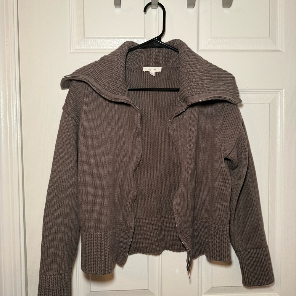 Elegant Taupe Women's Cardigan
